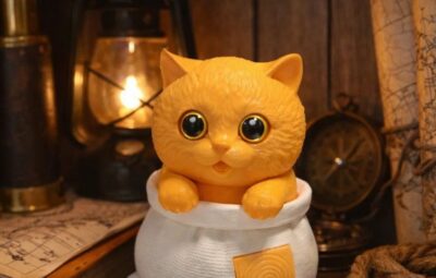 коллекционная фигурка кота в мешке