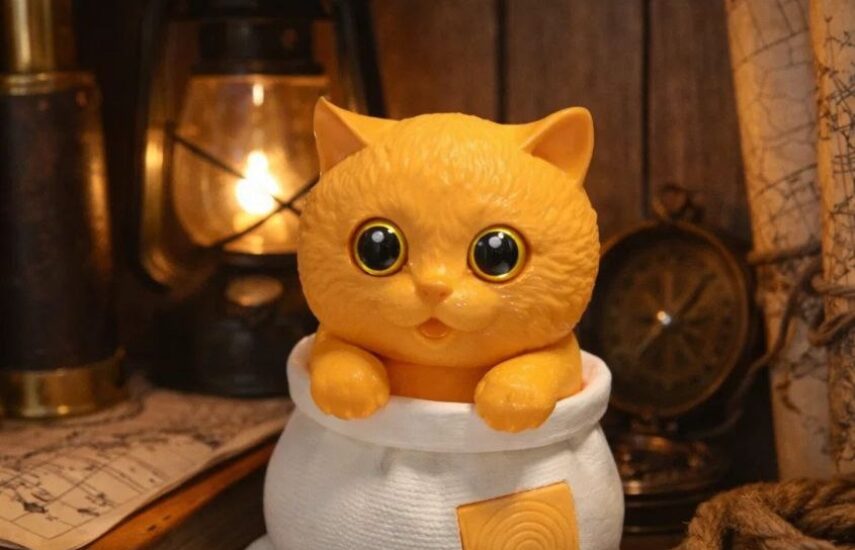 коллекционная фигурка кота в мешке